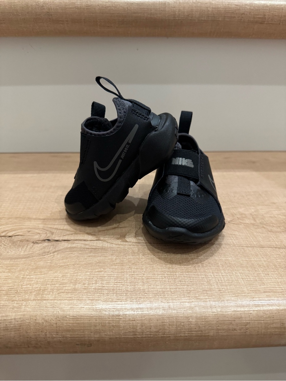 Nike Kids Black Slip-On Athletic Sneakers